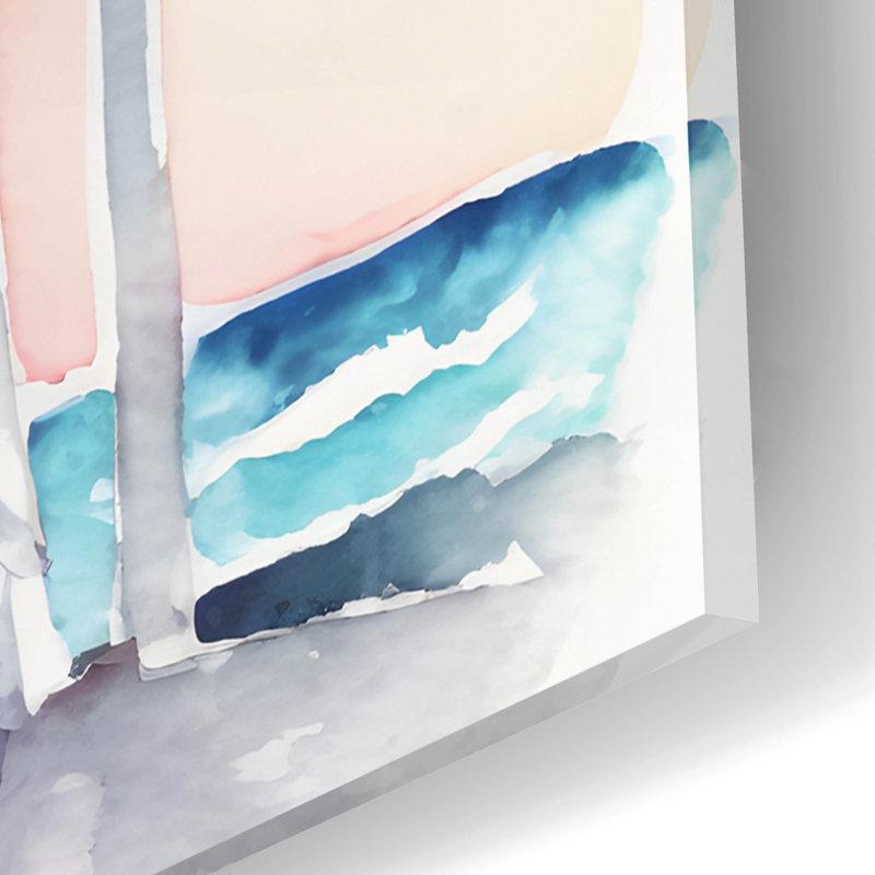 Boho Beachy Lifeguard Stand 5 'par Petals Prints Design, art mural en verre acrylique, H 16 po x l 12 po