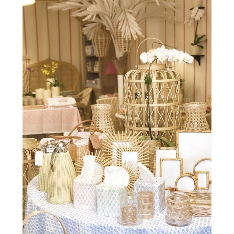 Amanda Lindroth Harbour Island Lantern, 44" H x 21" W x 21" D