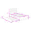 Lit plateforme simple en bois avec lit gigogne simple et tête de lit-119631954
