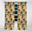 Tribal Fusion Marble Motif - Rideau de marbre abstrait - Rideau de marbre occultant - 1 panneaux-107538384