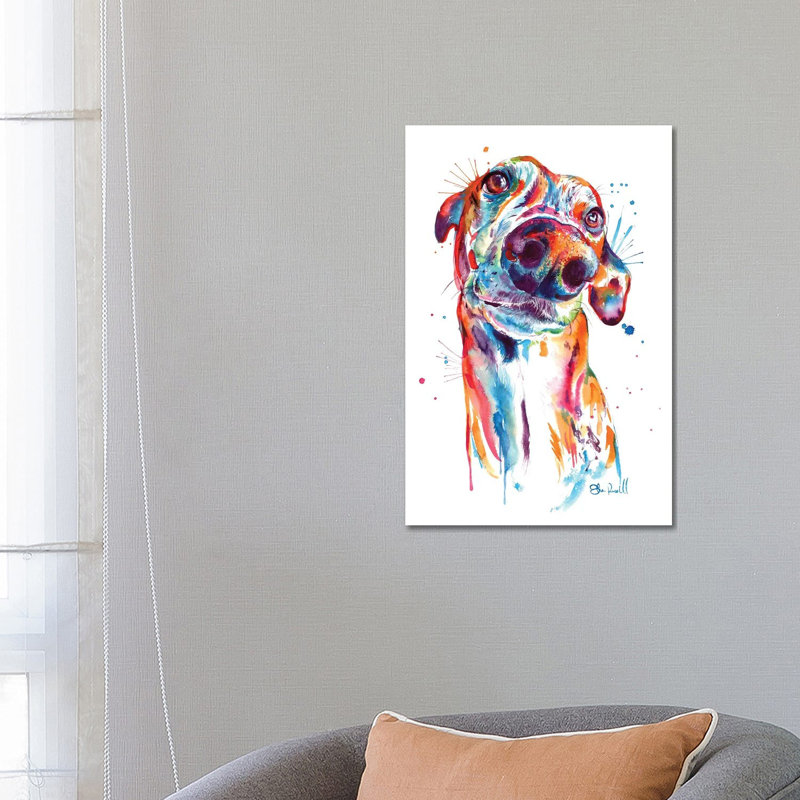 Greyhound by Weekday Best - Wrapped Canvas Painting, 66.04 cm H x 45.72 cm W x 3.175 cm D