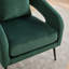 Fauteuil demi-tonneau en velours-831239452