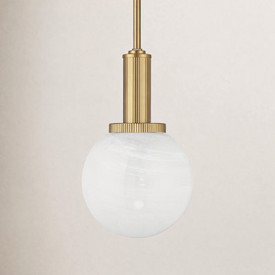 Edmiston 1-Light Pendant in Brass