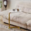 Ensemble de 2 tables d'appoint blanches en forme de C