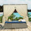 Lit de soleil réglable avec rideau, High Com Fort, avec 3 couleurs-2033250779