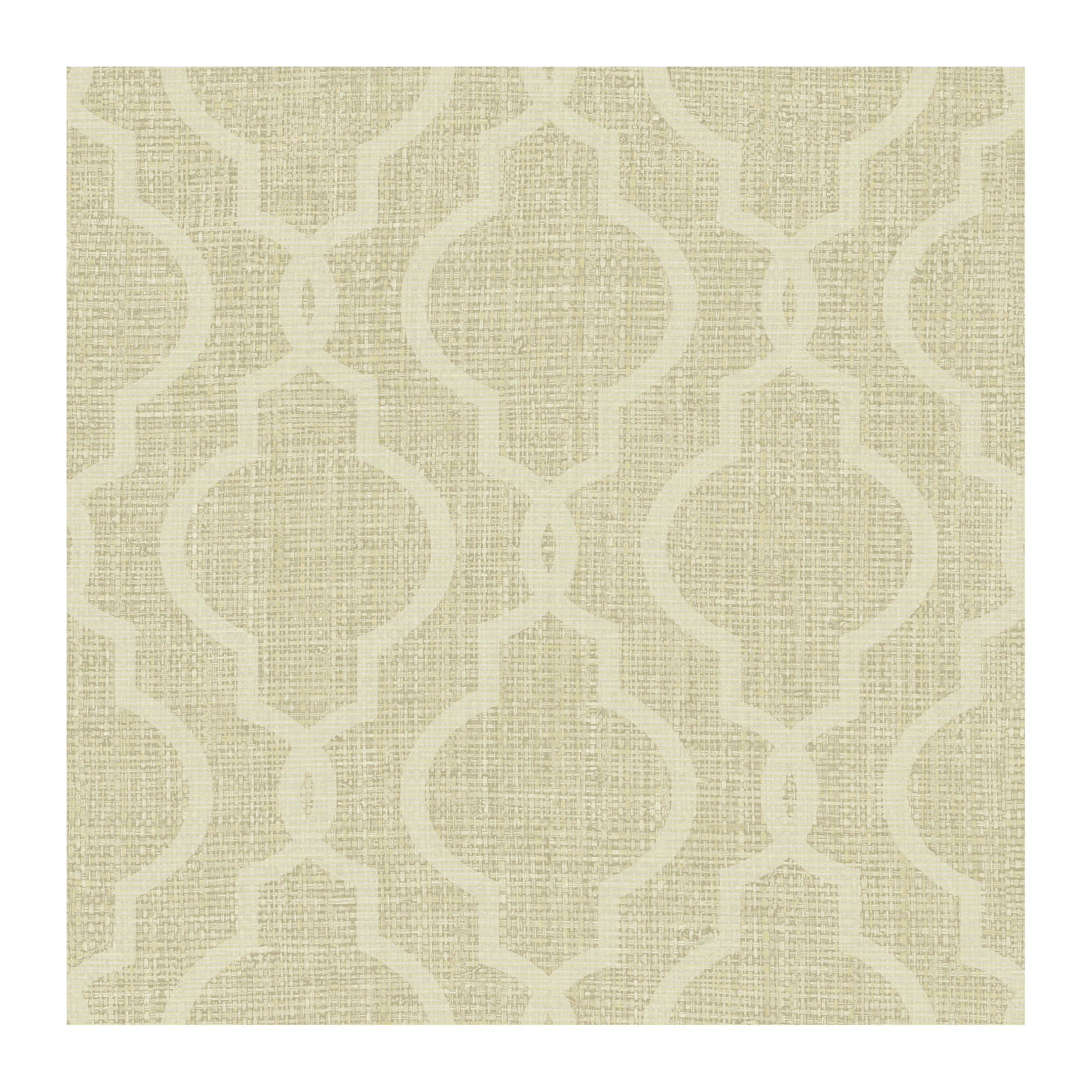Paonia Geometric Wallpaper, Gold, Paper