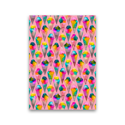 Cute Ice Creams Kids Pink - Print
