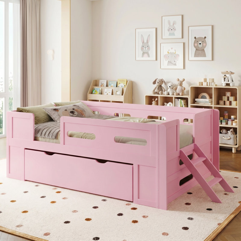 Lit plateforme simple, Pink, Twin