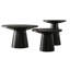 29 po Table basse ronde en bois pour salon moderne avec base à piédestal-771224972