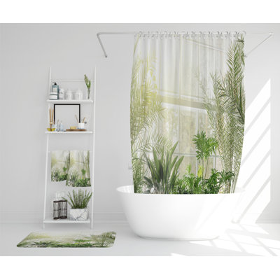 Naum Polyester Shower Curtain Set