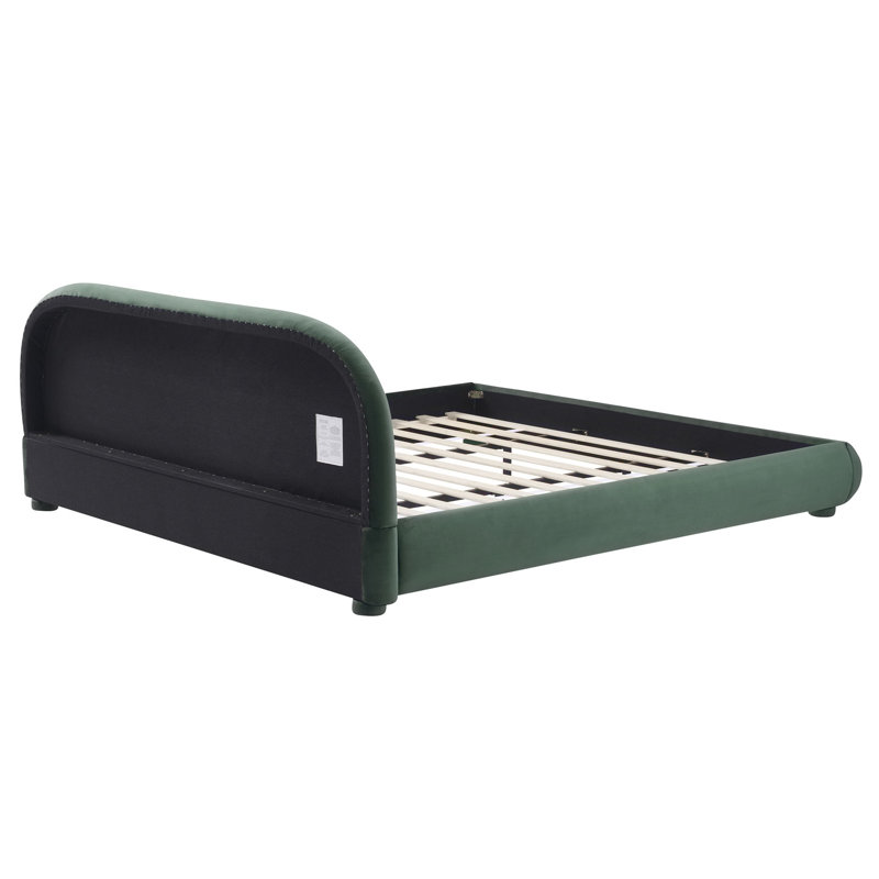 Lit plateforme tapissier, King