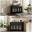 Buffet Farmhouse, armoire vitrine avec tablette réglable-1468825459