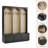 Wooden Hall Tree With 3 Drawers And 8 Hooks-573277444