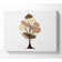 Surreal Brown Tree - Wrapped Canvas Print