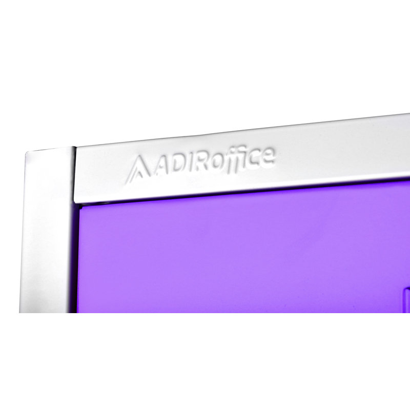 12'' Wide Purple Steel 6-Tier Office Locker
