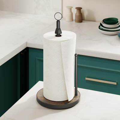 One-Hand Tear Paper Towel Holder Countertop