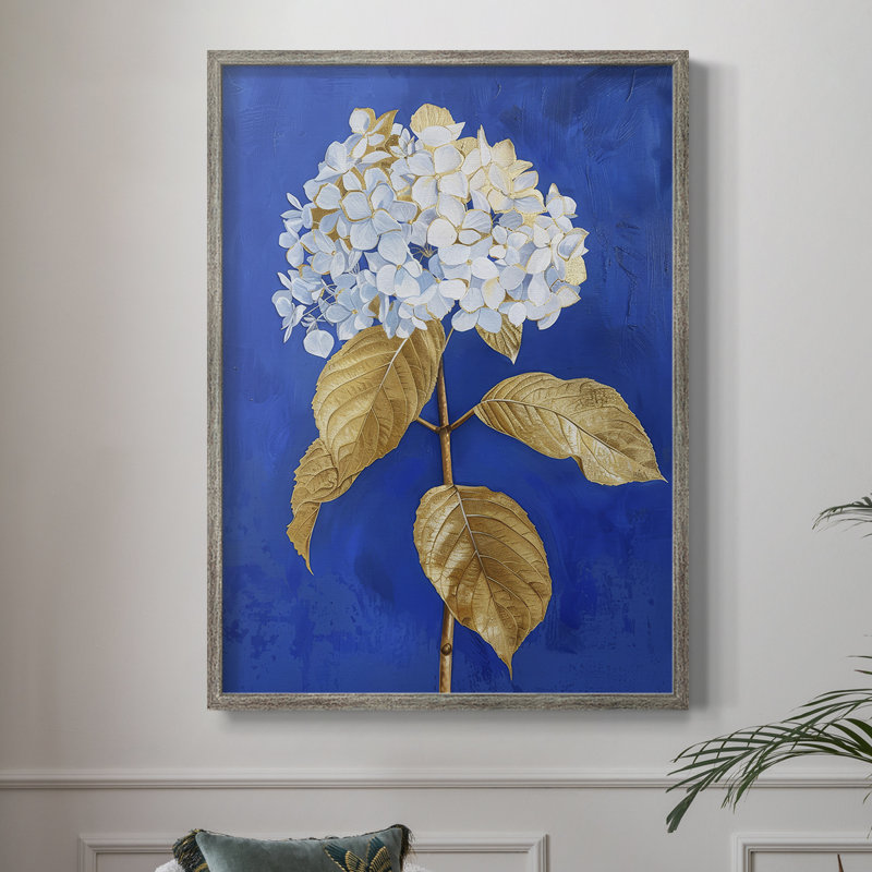 Reproduction encadrée FLORAL Series XCII - bois massif, H 21 po x l 17 po