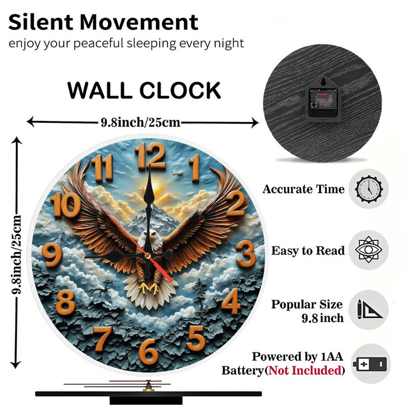 Eagle Mountain Wall Clock