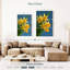Jonquilles jaunes sur fond bleu Harnek-108664899