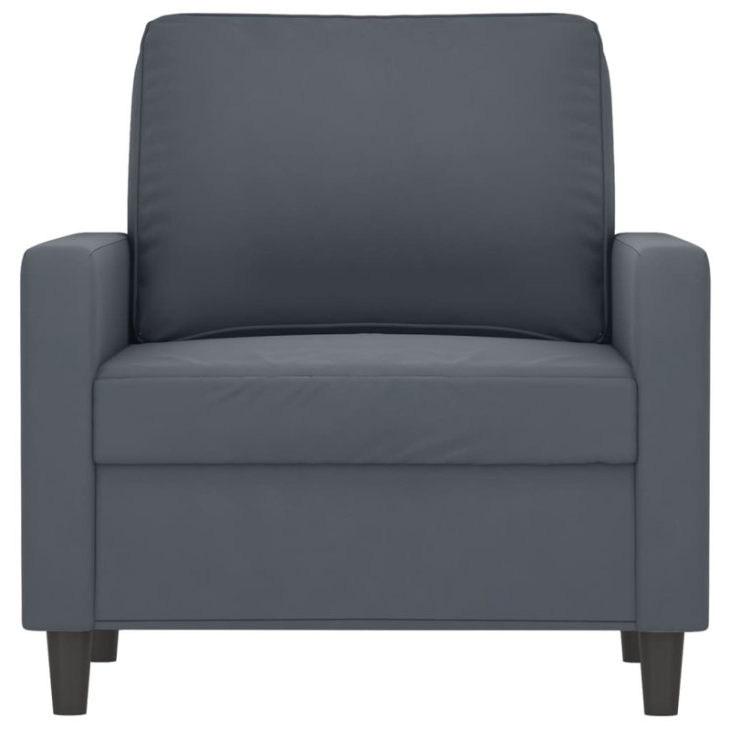 Douam 30.7" Upholstered Sofa, Dark Gray 100% Polyester