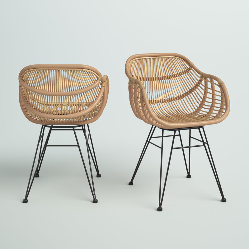 Chantilly 46cm H Side Chair in Black, Brown