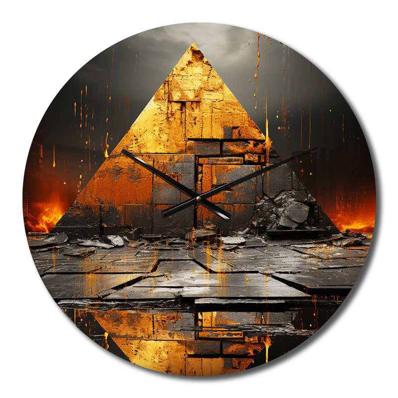 Horloge murale Pyramid Of The Enigma I, Moyenne