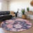 Vashira Pink Washable Indoor-Outdoor Rug - LOOMLAN-1917752225