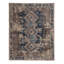 Distressed Homage Hand Knotted Wool Geometric Area Rug in Navy, Gray, Smoke Blue, Beige-1900813265