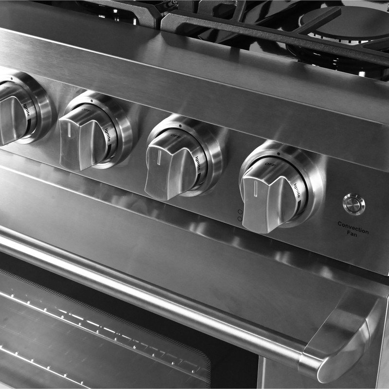 36 po 6,0 pieds cubes Cuisinière  autoportante à 6 brûleurs avec ventilateur à convection et tiroir de rangement