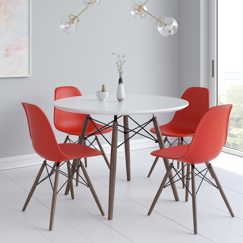 Chaise d'appoint Jordan, Noir, Noyer