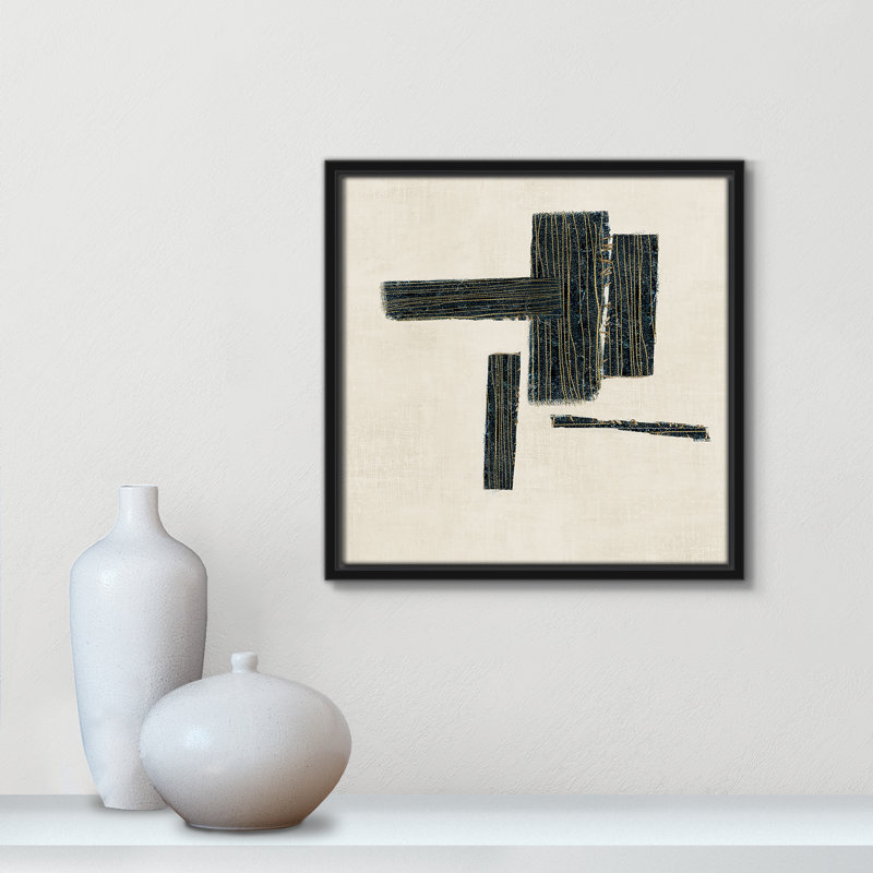 «Copeland Stiched II» par, Noir, H 13,5 po x l 13,5 po