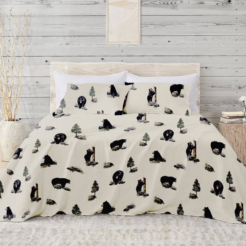 Ensemble de draps 100% coton The Bears The Bears, Très grand
