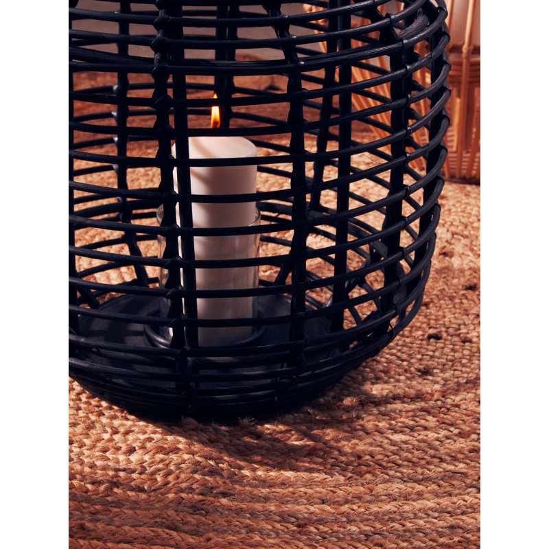 Bourbeau Wicker Tabletop Lantern