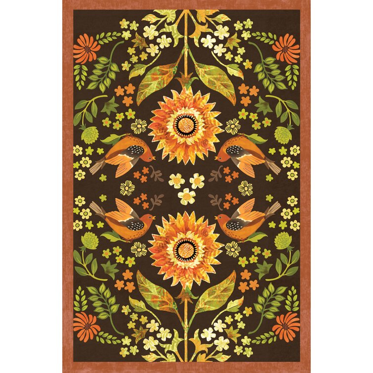 Studio M Indian Summer Floral Floor Flair - 4 x 6