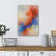 Reproduction abstraite moderne sur toile rouge et bleu pour décoration de salon-118150731-120281295-120281294