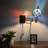 Tiffany Sconce Lamp Plug in Swing Arm Stained Glass LED Bulb Included 13”W*8”D*15”H-1461285534