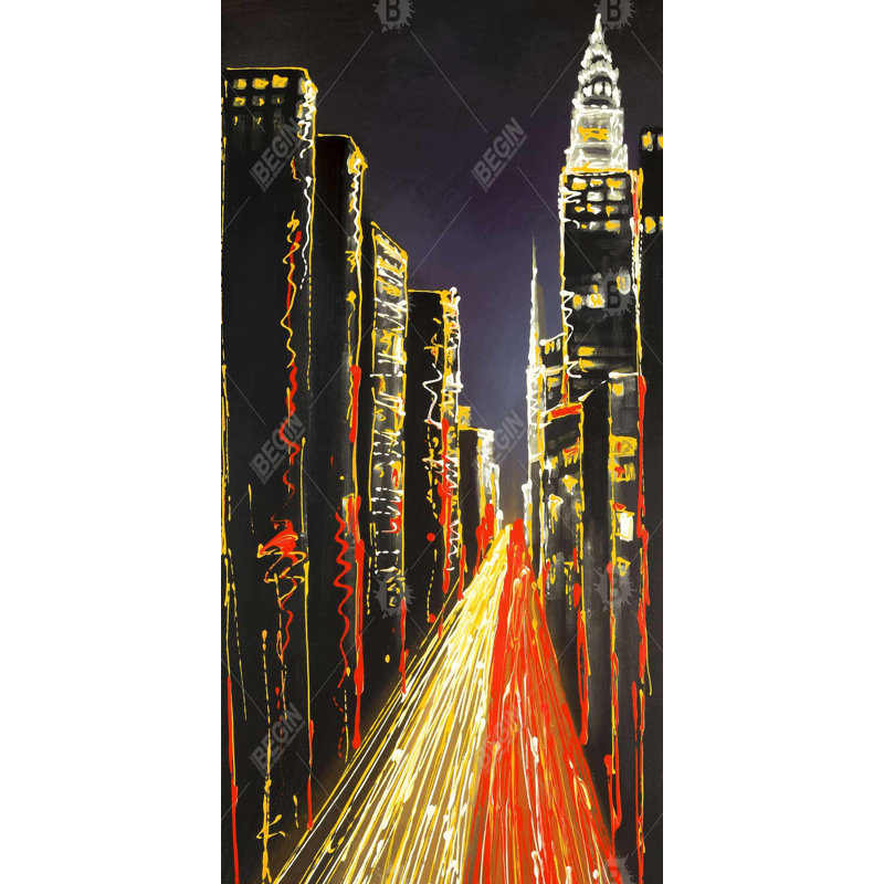 Lively city - 15.75"x31.50" Desk mat