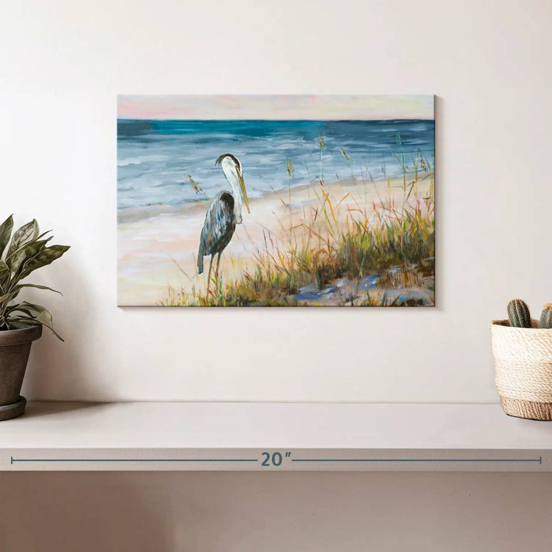 Brampt Heron Ocean View, 8" H x 12" W