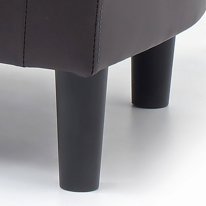 Chaise + repose-pieds, Brown
