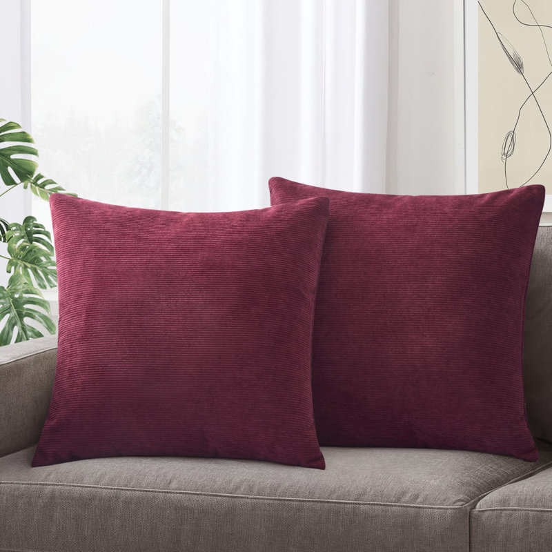 Dardel Velvet Scatter Cushion Cover, Red