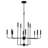 Treyvion 12 - Light Dimmable Linear Chandelier in Black-244322791