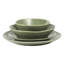 Bloomhouse Montecito Breeze 16 Piece (Service for 4) Double Plates and Bowls Stoneware Reactive Glaze Dinnerware Set - Laguna Dawn-224414632