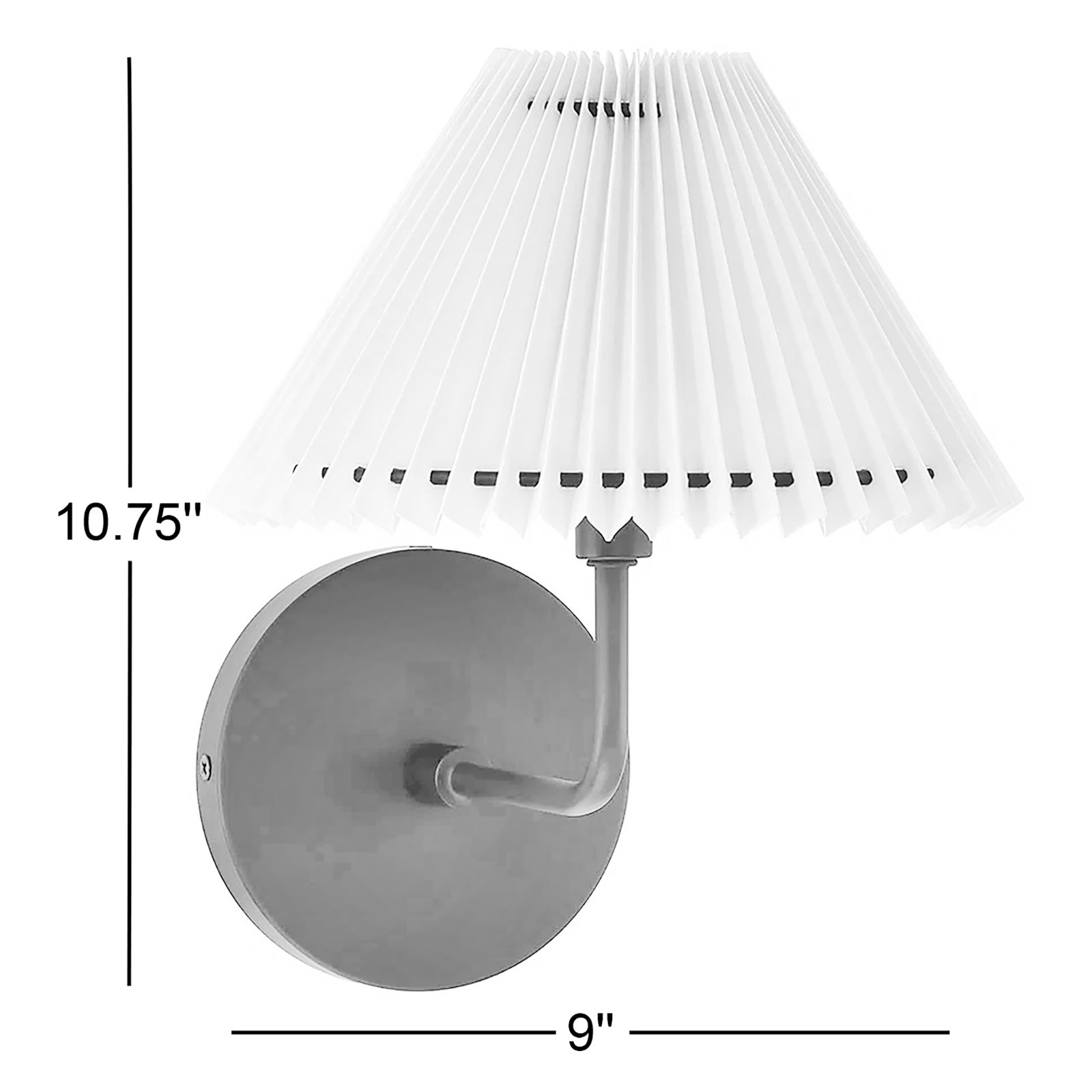 Pearson Single Light Armed Sconce, Matte Black