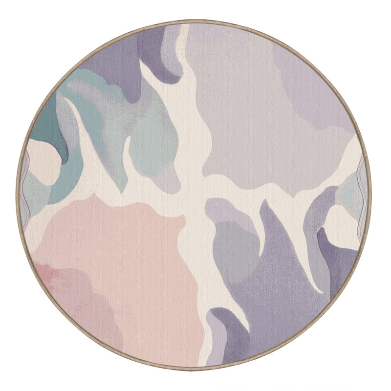 Crescent Pool Rug, Round 6'