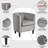 Barrel-Shaped Upholstered Velvet Chair-202871947