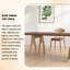Table de salle à manger moderne et minimaliste en bois de pin avec pieds asymétriques-1446397773
