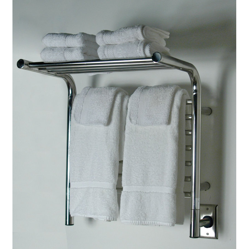 Matte Black Stainless Steel Wall-Mounted Towel Rack