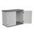 Horizontal Storage Shed Weather Resistance, Large Outdoor Storage Cabinet Lockable, Thick HDPE Plastic Storage Unit For Backyards, Patio, Garden(28 Cu.Ft/Ivory ) White
