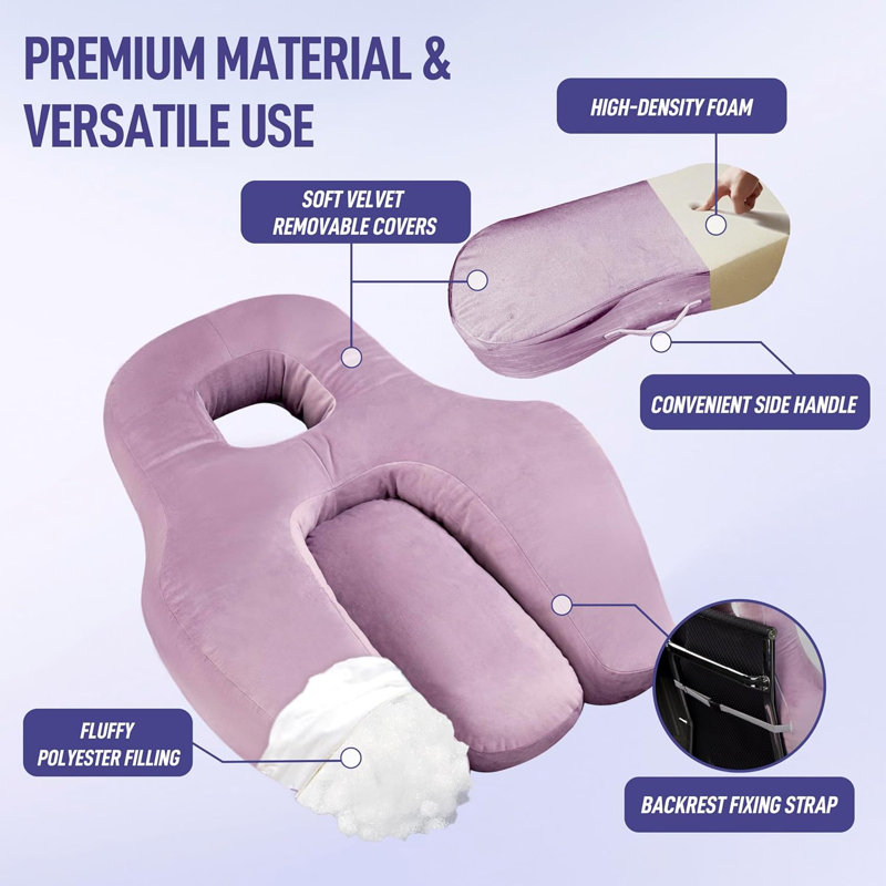 Purple Bolster Cushion