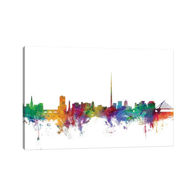 Dublin, Ireland Skyline by Michael Tompsett - Wrapped Canvas Gallery-Wrapped Canvas Giclée